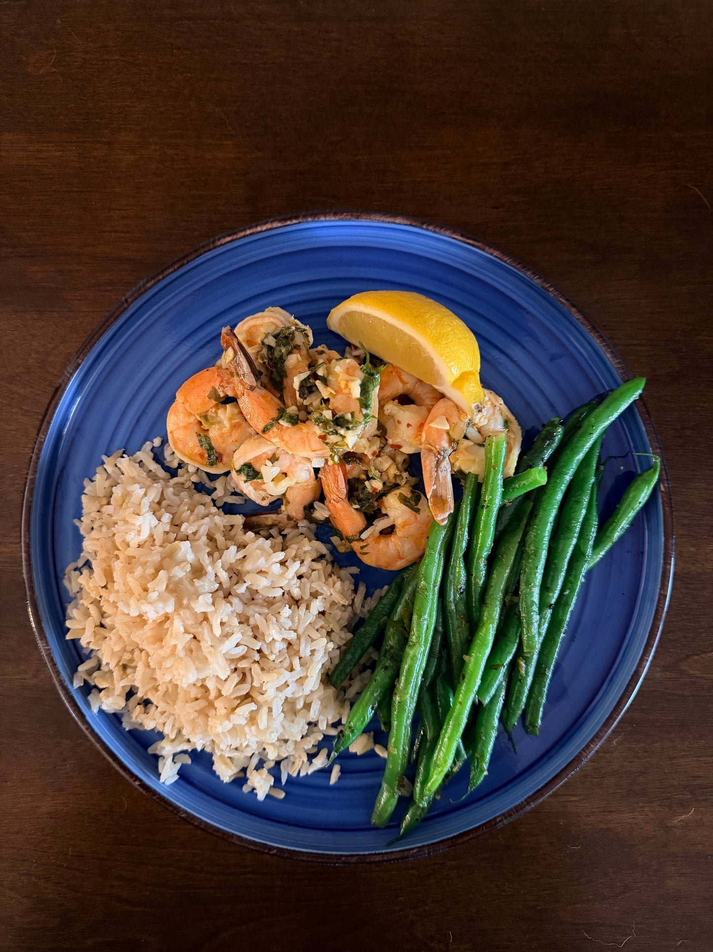 Lemon Garlic Shrimp Scampi Bowl